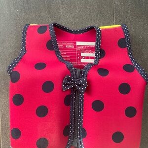 Konfidence Red Polka Dot Learn to Swim Vest